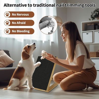 Pad de raspagem para cães/gatos com tampa removível e ficha de unhas ajustável em ângulo diferente