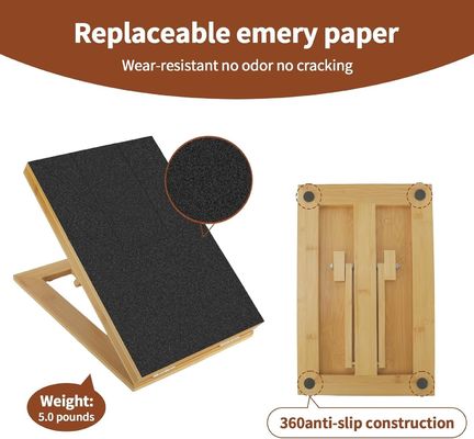 Pad de raspagem para cães/gatos com tampa removível e ficha de unhas ajustável em ângulo diferente