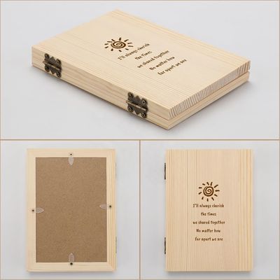 Quadro de fotos de casais de madeira com texto personalizado gravado a laser personalizado