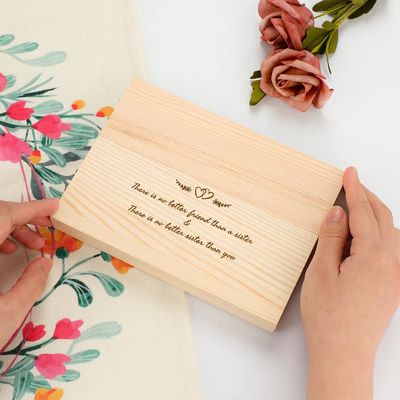 Método de Impressão de cores Quadro fotográfico de madeira maciça personalizado para tela de mesa de estilo simples