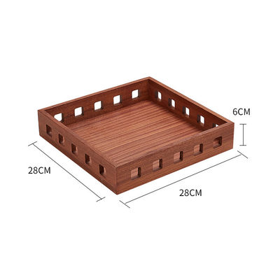 Pão de madeira multifuncional Frutas Plantas Caixa de armazenamento de alimentos Caixa de exibição de pão 20x20x30cm