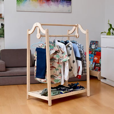 Elegante e funcional guarda-roupa de crianças Oficina de design moderno Vestido armário de trilhos