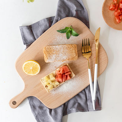Tabela de pão de madeira de nozes pretas para frutas e servir 40x23cm