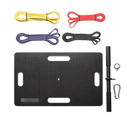 Plataforma de treinamento de resistência de banda de borracha de alta quantidade com logotipo personalizado e madeira