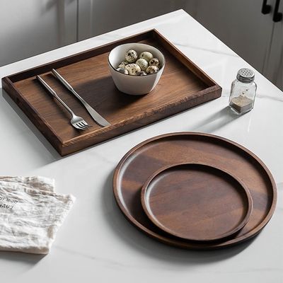 Logotipo personalizado aceito Delicado estilo nórdico bandeja de artesanato de madeira 40,5x18,5x2cm