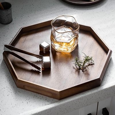 Logotipo personalizado aceito Delicado estilo nórdico bandeja de artesanato de madeira 40,5x18,5x2cm