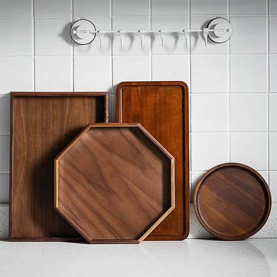 Logotipo personalizado aceito Delicado estilo nórdico bandeja de artesanato de madeira 40,5x18,5x2cm