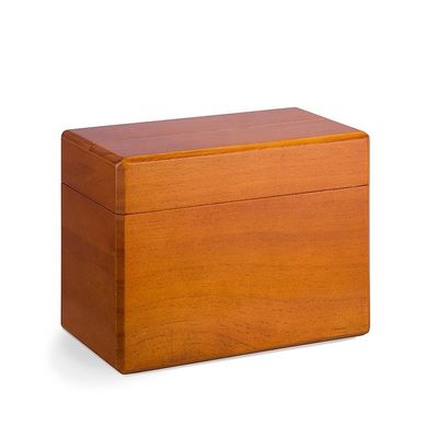 Conveniente armazenamento de 250 cartões de receitas na caixa de receitas da cozinha de madeira de pinheiro 6.9 "x 3.9" x 5.3