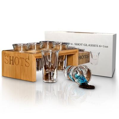 Taça de comunhão de madeira personalizada com vidro de vidro simples e útil