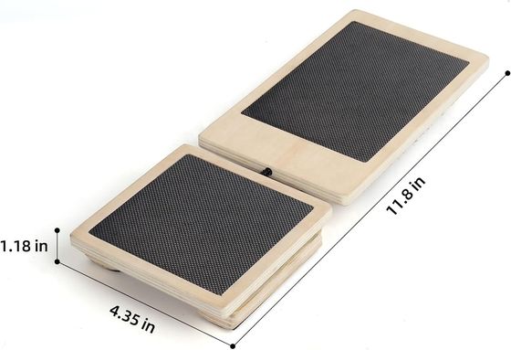 Tabela de equilíbrio quadrada de madeira para yoga Pedal de fitness Brinquedos de madeira em cor simples
