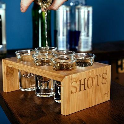 Caixa de vidro de madeira de vidro para serviço VIP