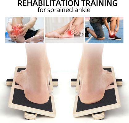 Tabela de equilíbrio quadrada de madeira para yoga Pedal de fitness Brinquedos de madeira em cor simples