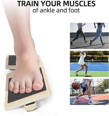 Tabela de equilíbrio quadrada de madeira para yoga Pedal de fitness Brinquedos de madeira em cor simples