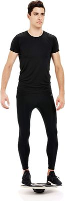 Fundamentos Tabela de Balanço de Exercícios de Madeira Wobble 22,9 x 1,5 x 11,9 cm Decoração Interior