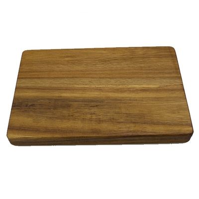 Tabela de corte de madeira de acácia rectangular com alça prática Tabela de corte multiuso