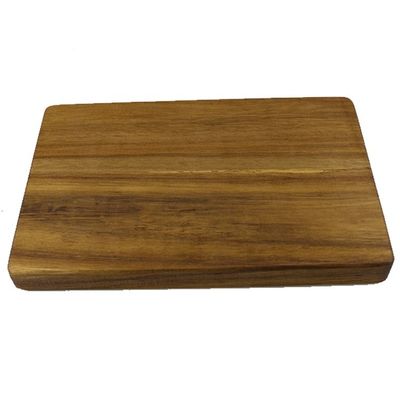 Tabela de corte de madeira de acácia rectangular com alça prática Tabela de corte multiuso