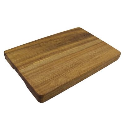 Tabela de corte de madeira de acácia rectangular com alça prática Tabela de corte multiuso