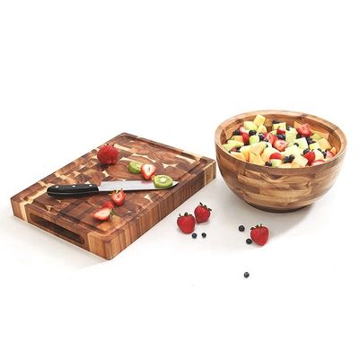 Logotipo personalizado Acceptável Tabela de corte de madeira de cor simples para criações culinárias