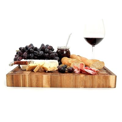 Logotipo personalizado Acceptável Tabela de corte de madeira de cor simples para criações culinárias