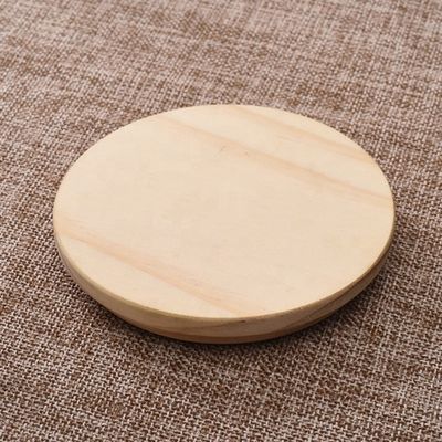 Fácil Jar Redondo de Madeira de Fim Aberto com Cor de Capa e Logotipo Personalizado