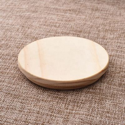 Fácil Jar Redondo de Madeira de Fim Aberto com Cor de Capa e Logotipo Personalizado