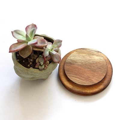 Capa de vedação de madeira de cacau de qualidade alimentar para frasco de vidro de alto borosilicato Certificado FSC