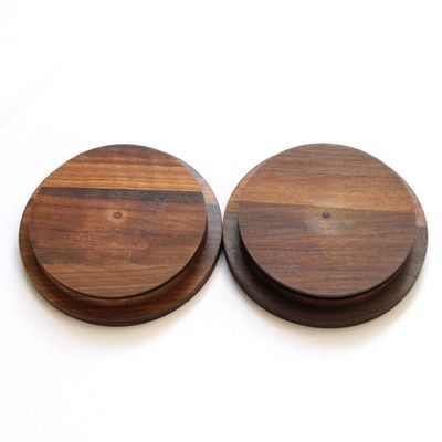 Encomenda personalizada Aceita-se doces de cozinha especiarias frasco de vidro com tampa de noz preta sem derramamento