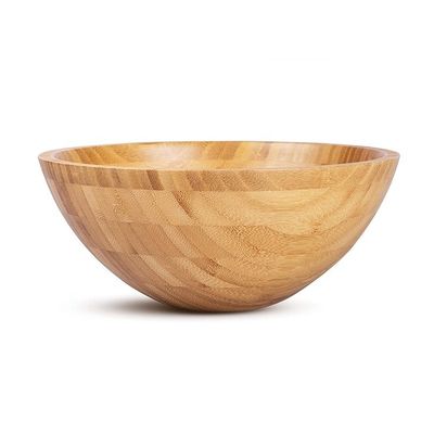 Minimalista Design de Salada de Bambú Taça Sustentável e Reutilizável para Comida Eco-Consciente