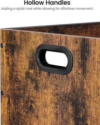 Organizador de armazenamento de discos de vinil de sala de estar com armazenamento de arquivos de madeira vintage em grande quantidade