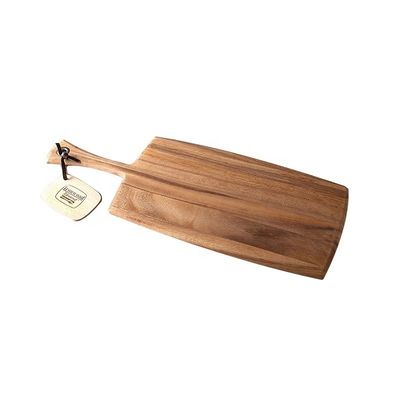 Tabela de corte de azeite de madeira para corte portátil de pão e queijo 8 x 20,5 x 0,5 polegadas