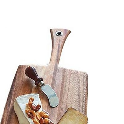Tabela de corte de azeite de madeira para corte portátil de pão e queijo 8 x 20,5 x 0,5 polegadas