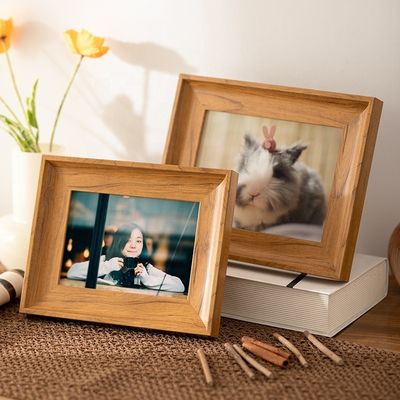Quadro fotográfico de madeira maciça para pintura de parede Quadro fotográfico de impressão em cores personalizadas
