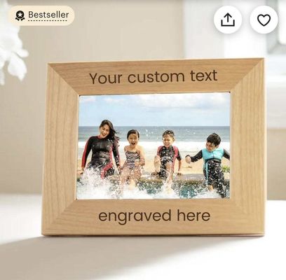 Quadro fotográfico de madeira maciça para pintura de parede Quadro fotográfico de impressão em cores personalizadas