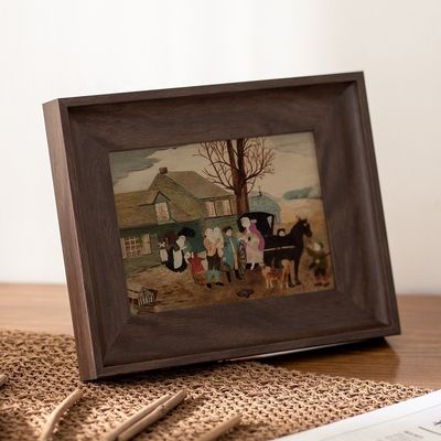 Quadro fotográfico de madeira maciça para pintura de parede Quadro fotográfico de impressão em cores personalizadas