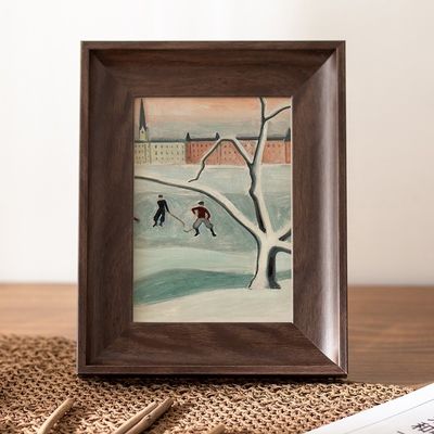 Quadro fotográfico de madeira maciça para pintura de parede Quadro fotográfico de impressão em cores personalizadas