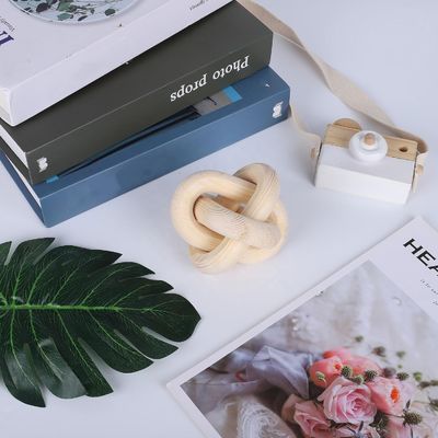 Modern Style Custom Chain Link de madeira natural Decorativa Decoração de parede Chain para chá / café / doces