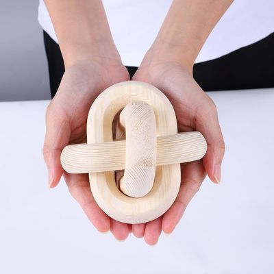 Modern Style Custom Chain Link de madeira natural Decorativa Decoração de parede Chain para chá / café / doces