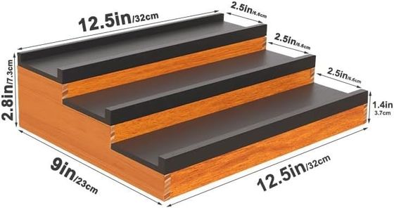 Organizador de estandes de Colônia de 3 níveis para todas as estações com espaço de armazenamento oculto e tipo de estande