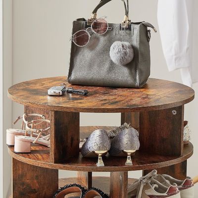 Estilo de 4 camadas para calçados giratórios para todas as estações no corredor da sala de estar da entrada