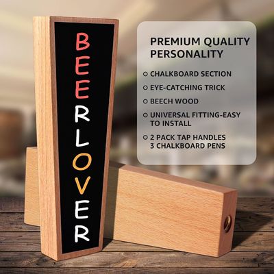 Mãos de torneira de cerveja personalizáveis para bares e restaurantes Logotipo incluído