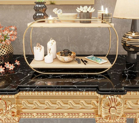 Prateleira de banheiro Taça de vaidade de madeira Organizador de balcão para armazenamento de maquiagem Perfumes