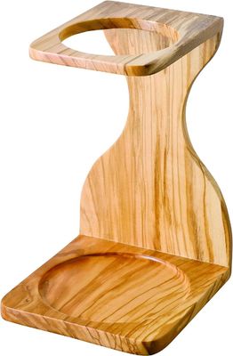 Estacionamento de gotejamento de café de madeira de oliva funcional e de poupança de espaço para fabricação artesanal