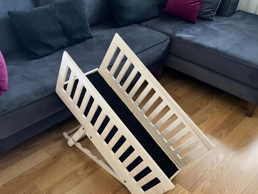 Rampa de madeira para cães idosos Tipo de item Camas sofás Alturas ajustáveis Tapete antiderrapante Madeira