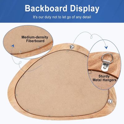 Estilo de design rústico Espelho assimétrico conjunto de 2 para decoração de parede no banheiro do hotel
