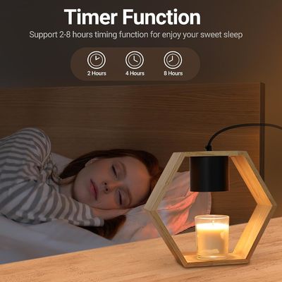 Candeeiros de pilar de madeira rústicos modernos para decoração de casa 3D x 9"W x 22"H