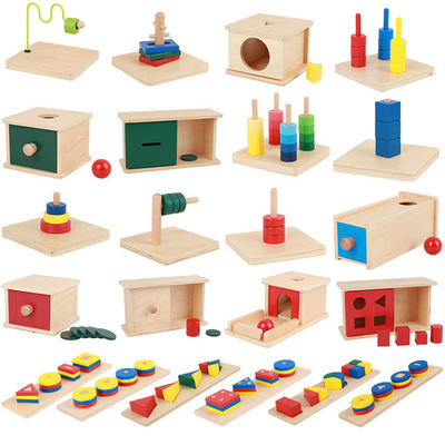 Baby Sorting Cubes Game Set Brinquedos de madeira coloridos para crianças Faixa etária de 2 a 4 anos