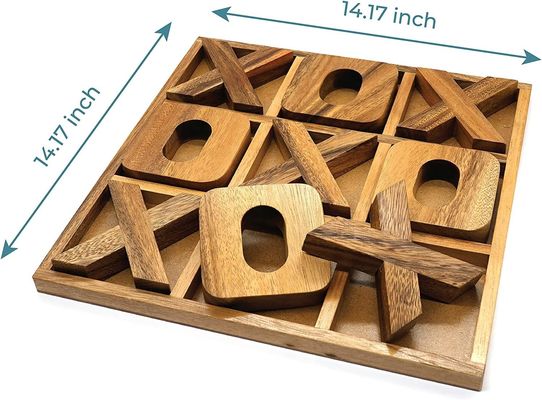 XOXO de madeira jogo de tabuleiro familiar para mulheres Perfeito para viagens ou entretenimento no quintal