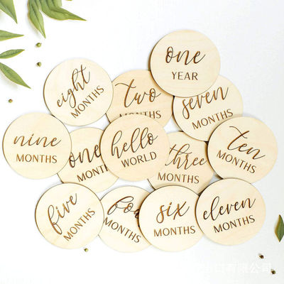 Cartões de aniversário mensal do bebé 13 peças de presente para recém-nascidos para o primeiro ano de crescimento