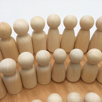 Brinquedo de bricolage para artesanato e escultura de madeira sem pintura