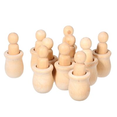 Brinquedo de bricolage para artesanato e escultura de madeira sem pintura